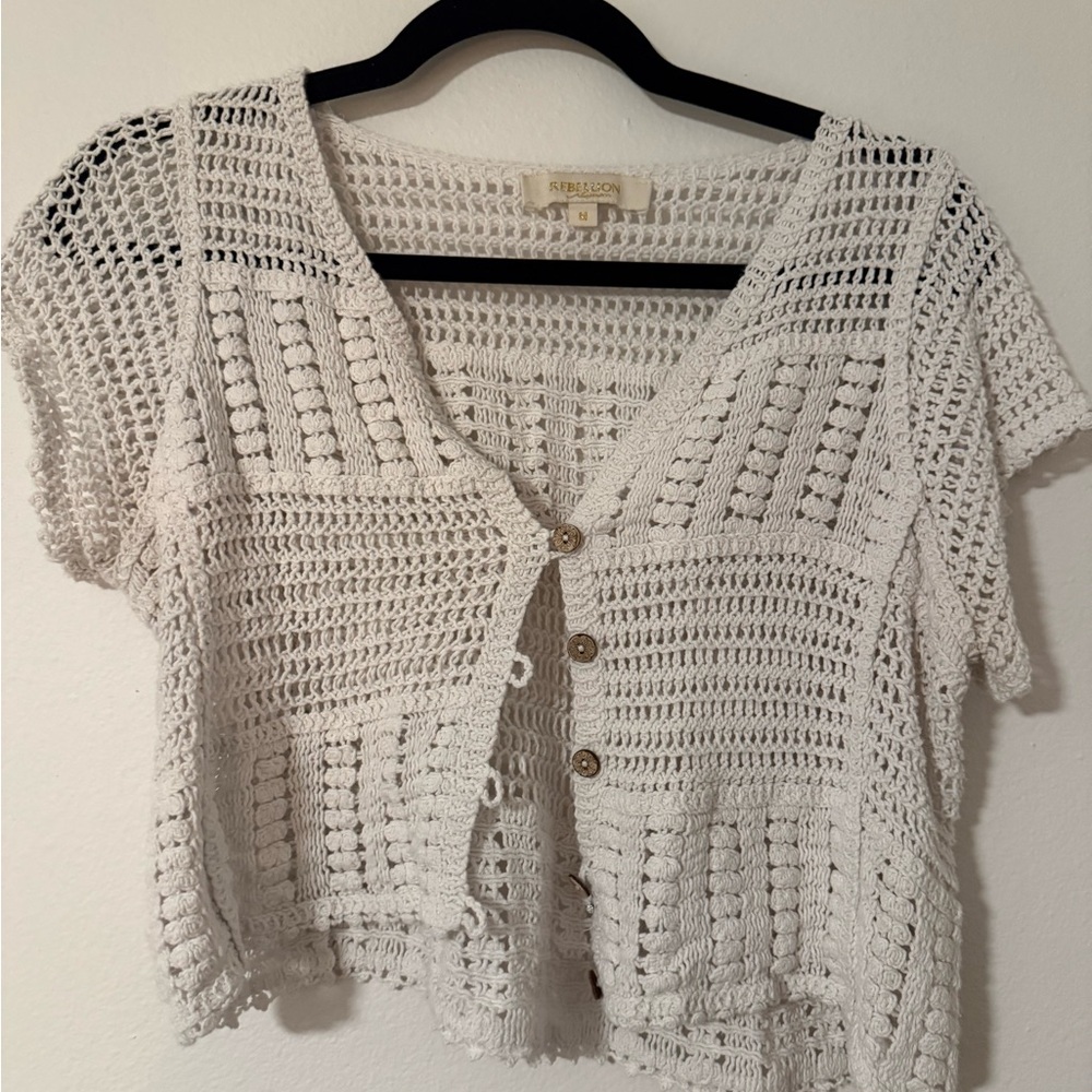 Women’s crochet cover up top